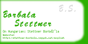 borbala stettner business card